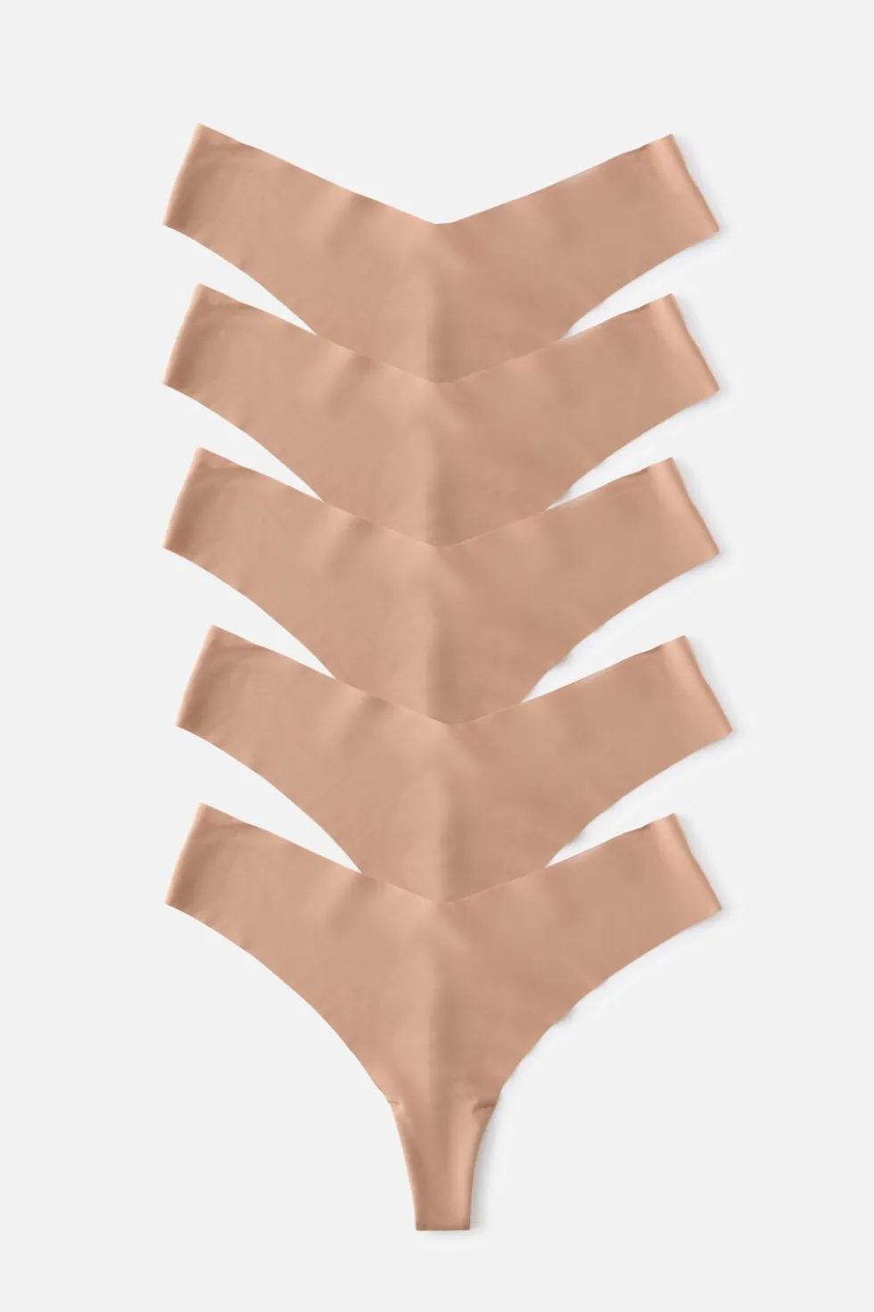 5 Pack Invisible Thong Brief