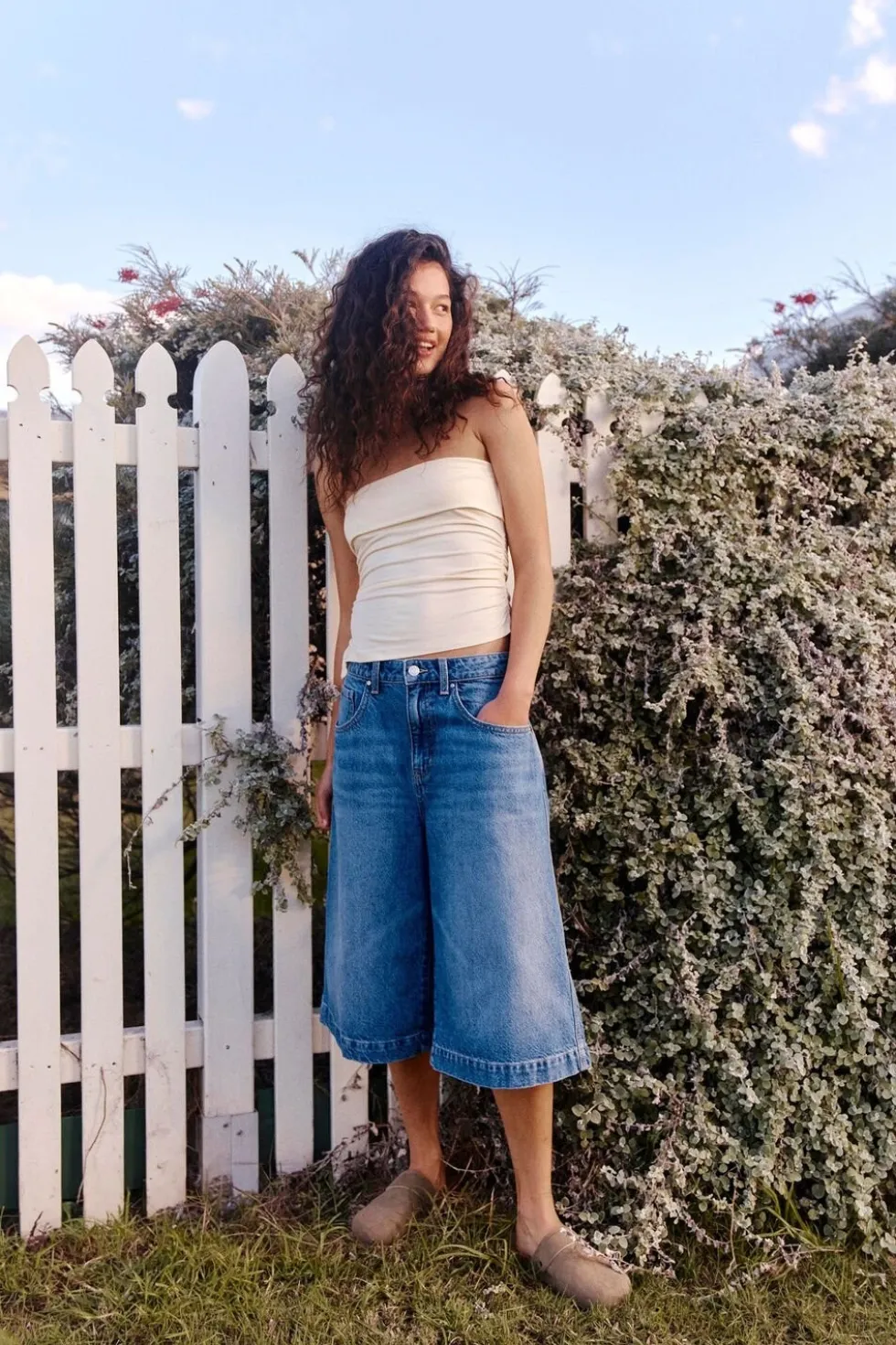 90 S Baggy Denim Jort