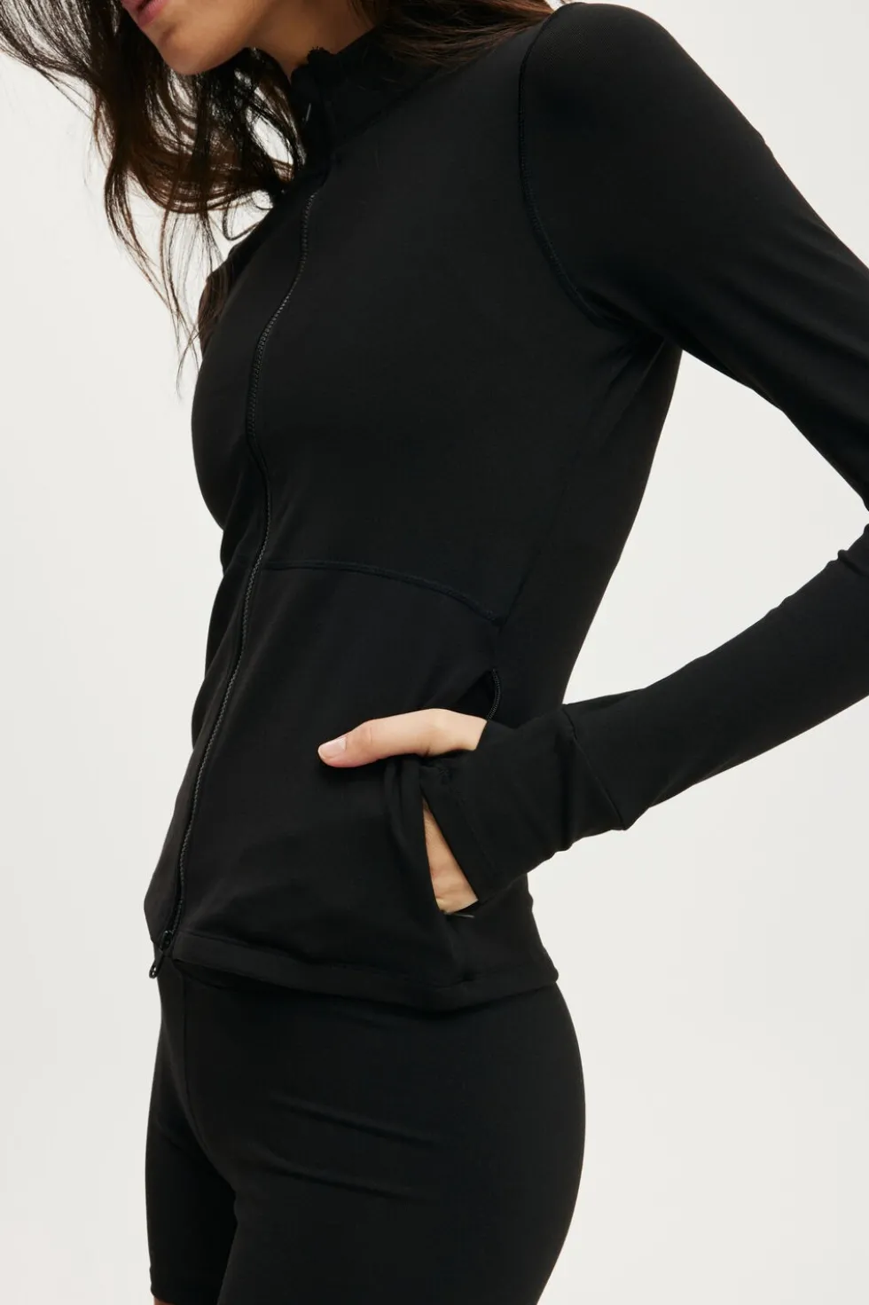 Active Core Zip Through Long Sleeve