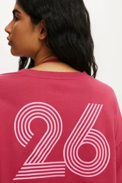 Active Mesh Cropped Graphic Tee
