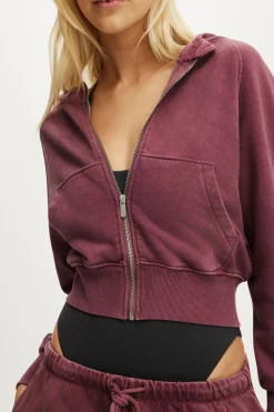 Active Raglan Zip Through Hoodie