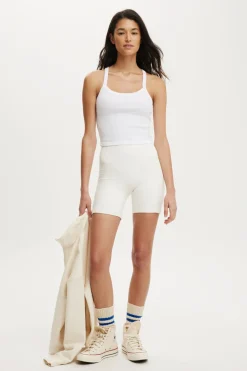 Active Rib T-Bar Cropped Tank