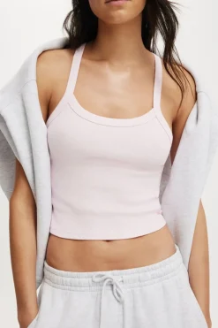 Active Rib T-Bar Cropped Tank