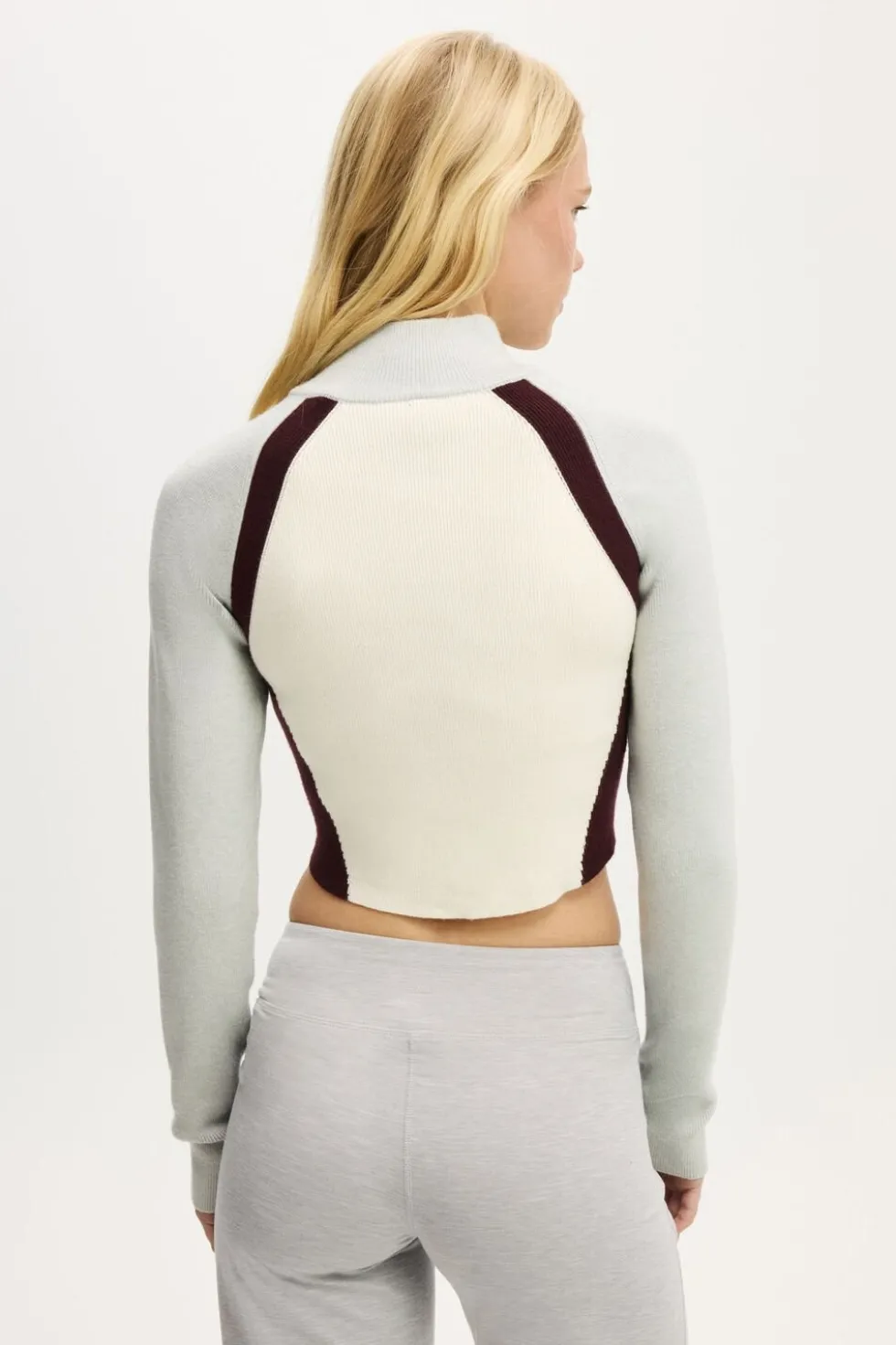 Active Spliced Knit Zip Through