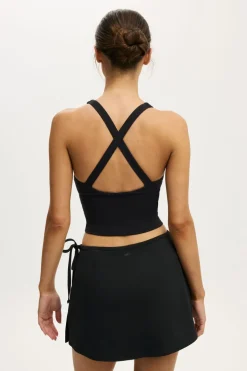 Active Wrap Skirt With Tie