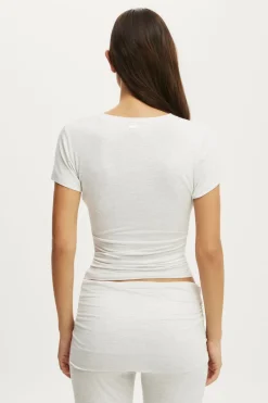 Airy Soft Basque T-Shirt