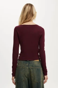 Asymmetric Ruched Knit