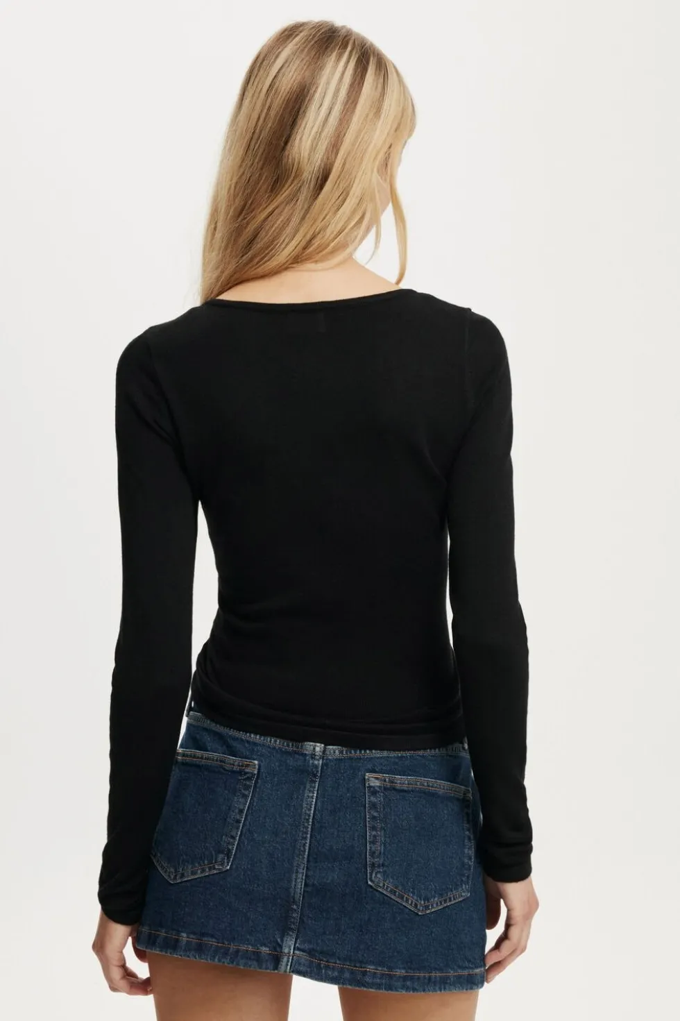 Asymmetric Ruched Knit