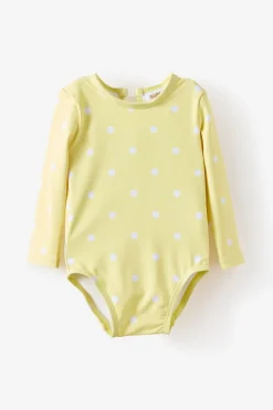 Baby Long Sleeve Keyhole Back Swimsuit