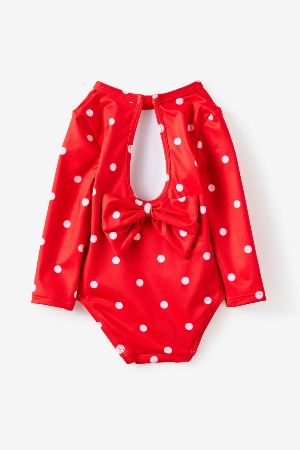 Baby Long Sleeve Keyhole Back Swimsuit
