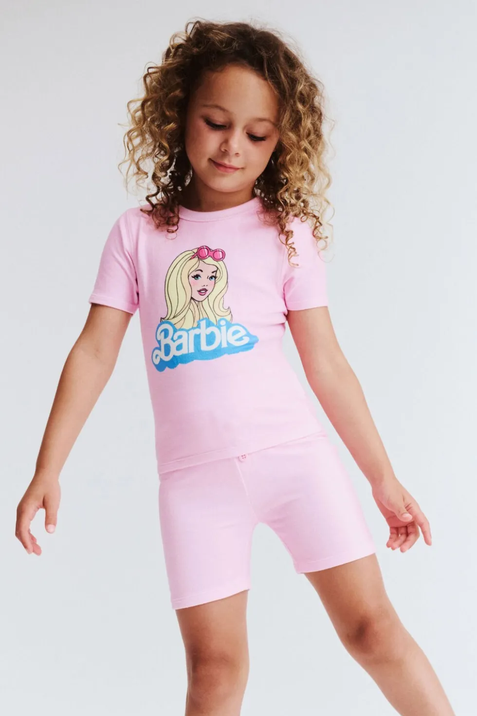 Barbie Super Soft Short Sleeve Pajama Set