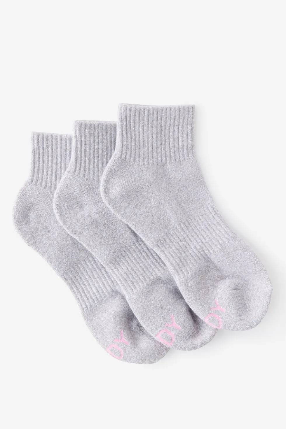 Body Qtr Crew Sock 3Pk