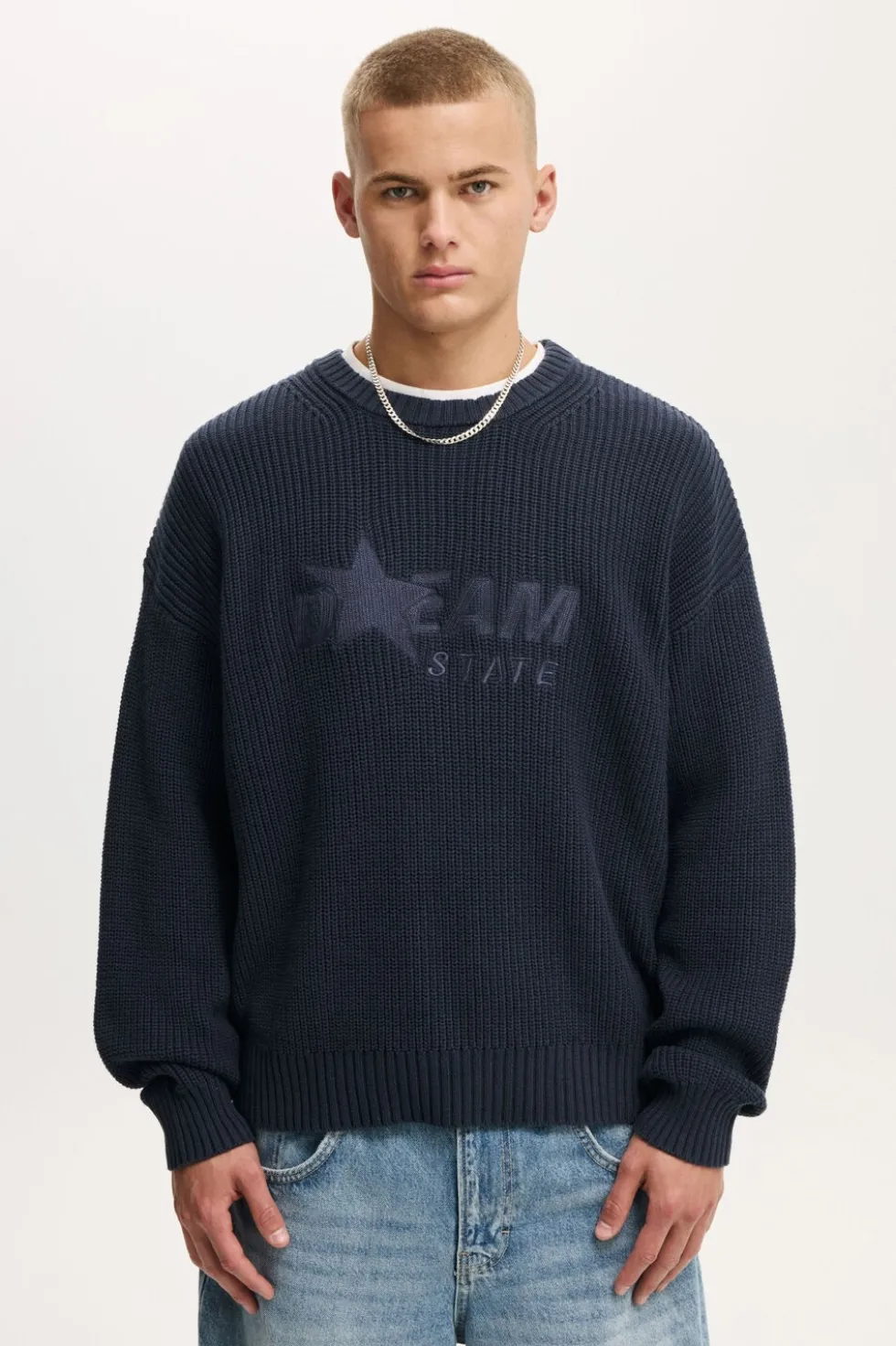 Box Fit Crew Knit