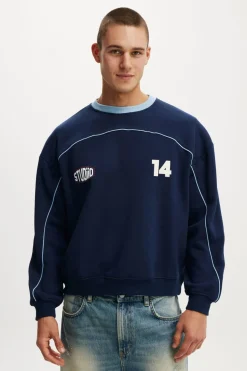 Box Fit Graphic Crew Sweater