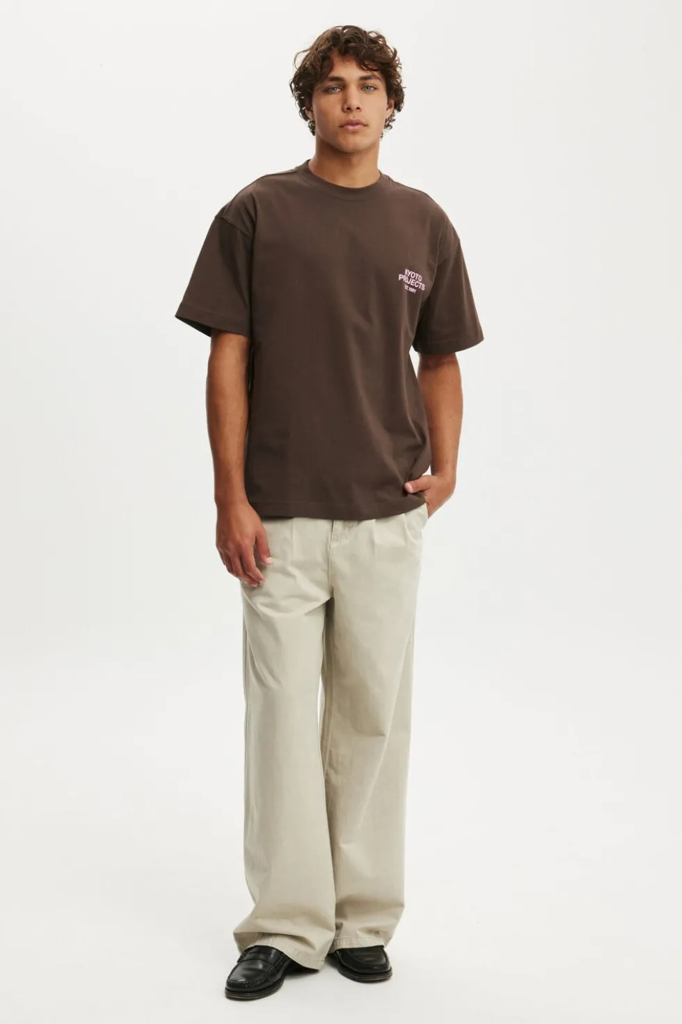Box Fit Text T-Shirt