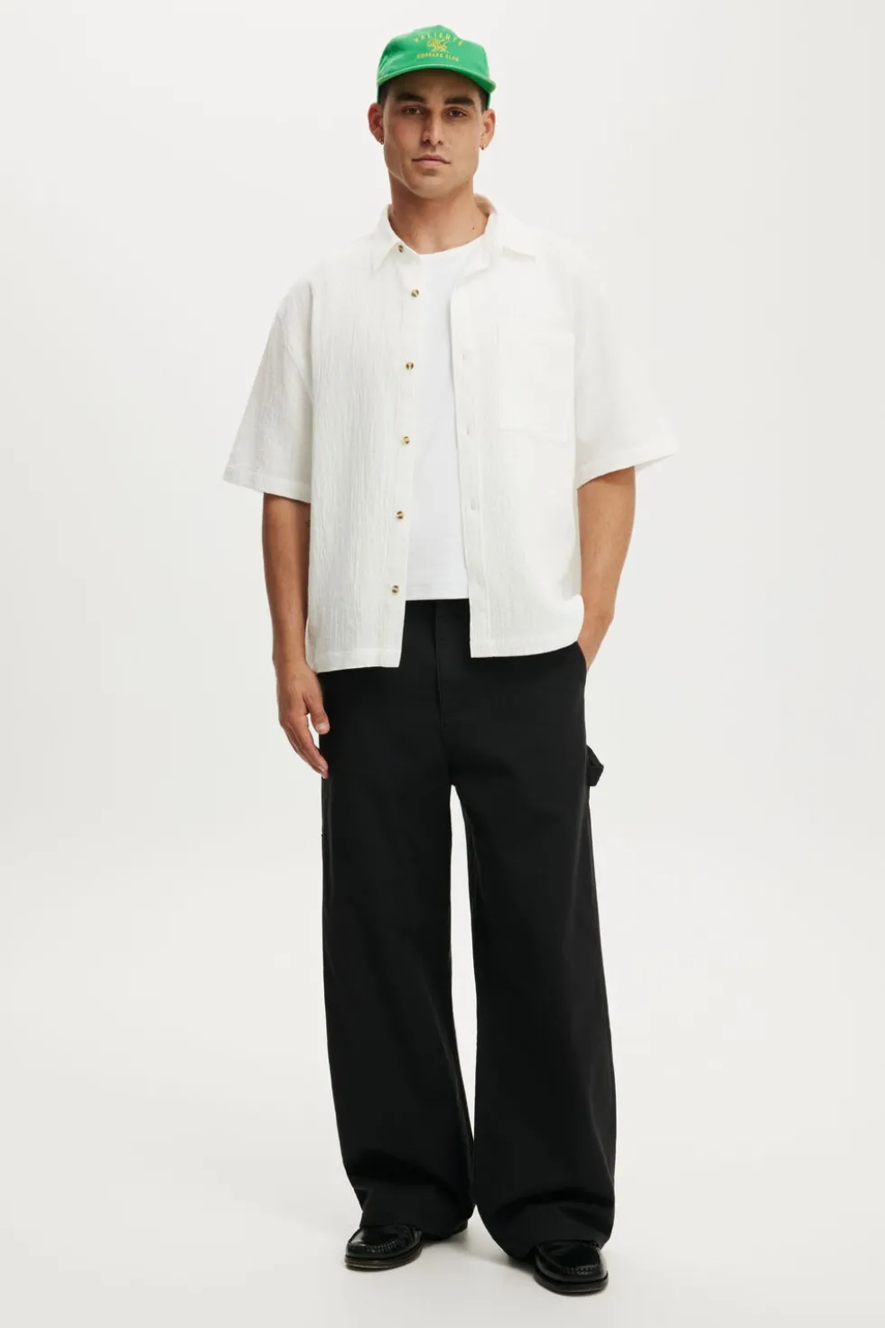 Boxy Fit Short Sleeve Shirt