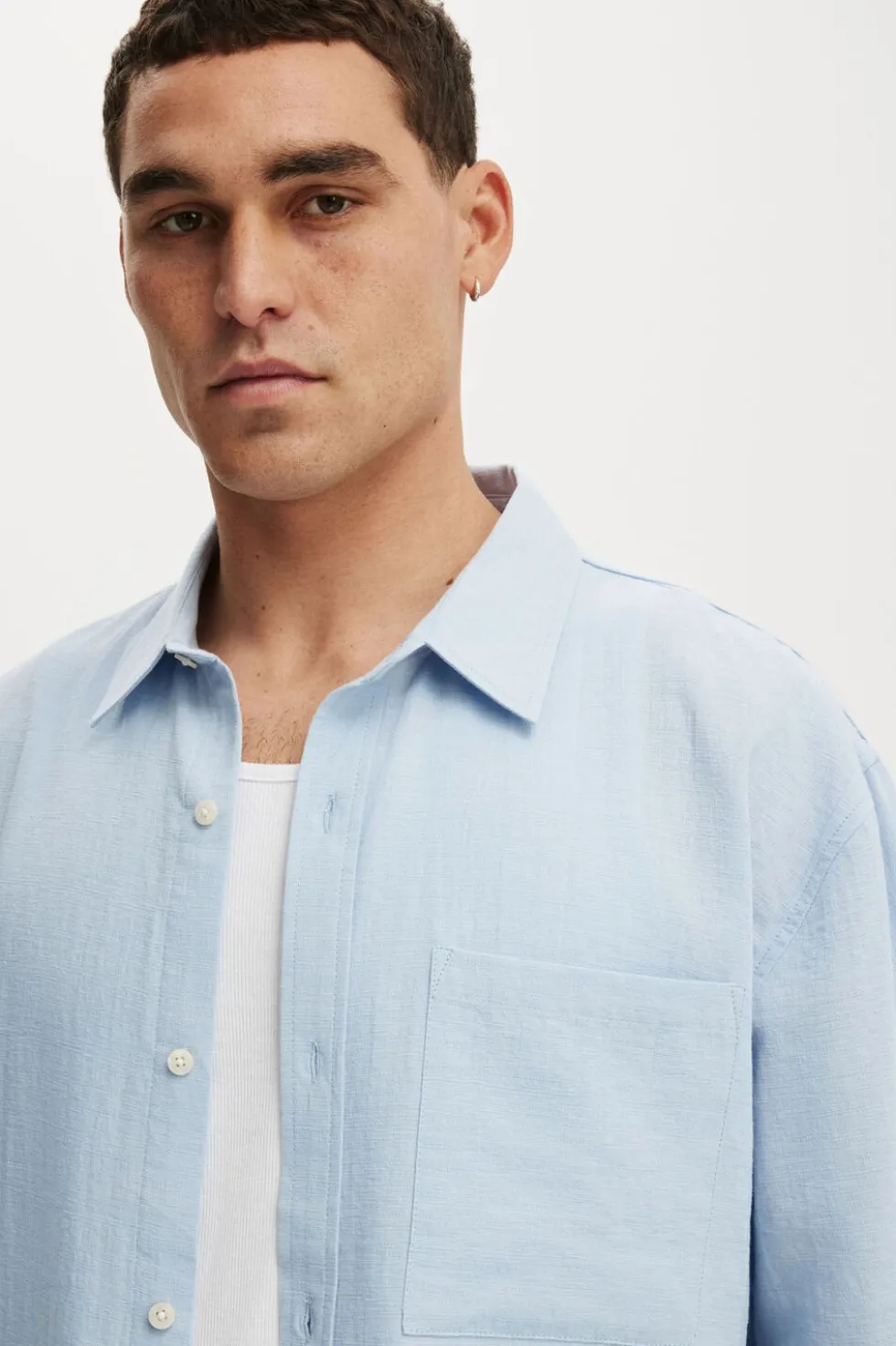 Boxy Fit Short Sleeve Shirt