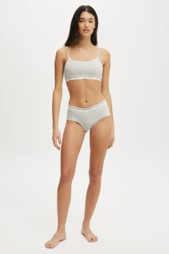 Branded Cotton Cheeky Boyshort