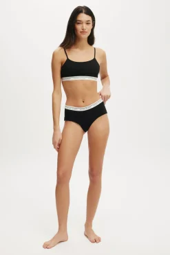 Branded Cotton Cheeky Boyshort