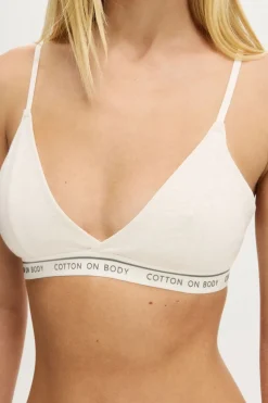 Branded Cotton Cross Over Bralette