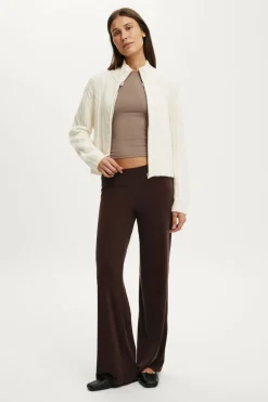 Cable Knit Bomber