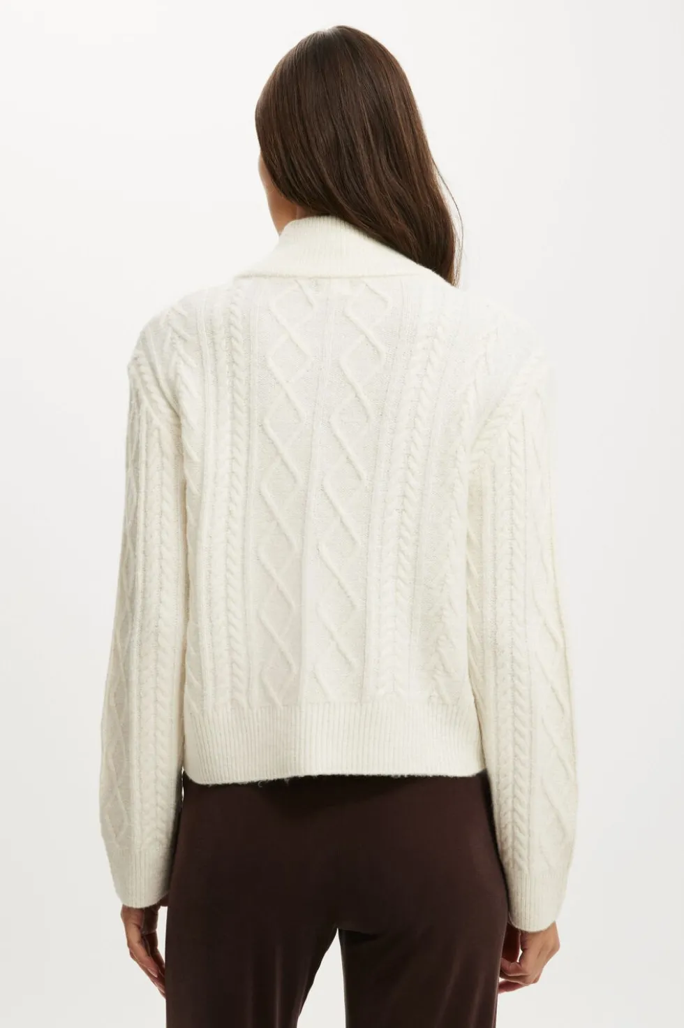 Cable Knit Bomber