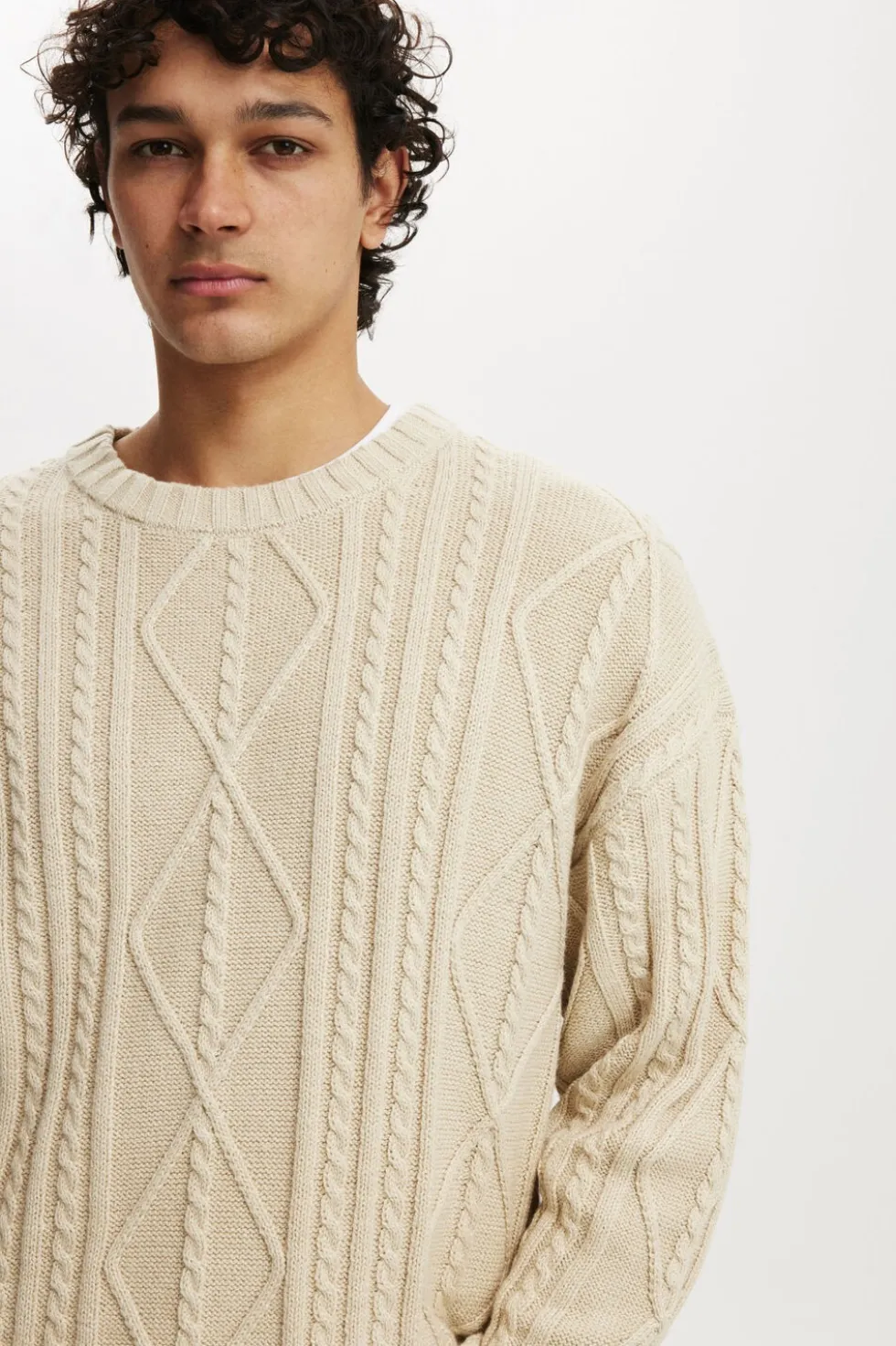 Cable Knit Crew
