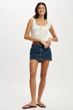 Chloe Shirred Short Sleeve Top