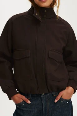 Clover Funnel Neck Bomber