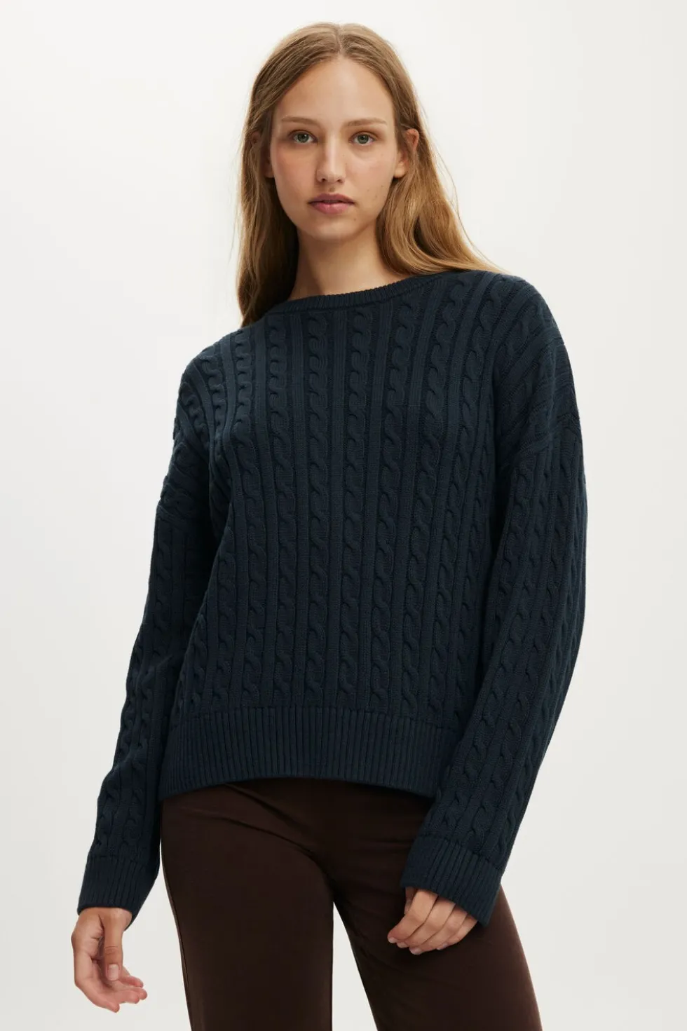 Cotton Crew Neck Sweater