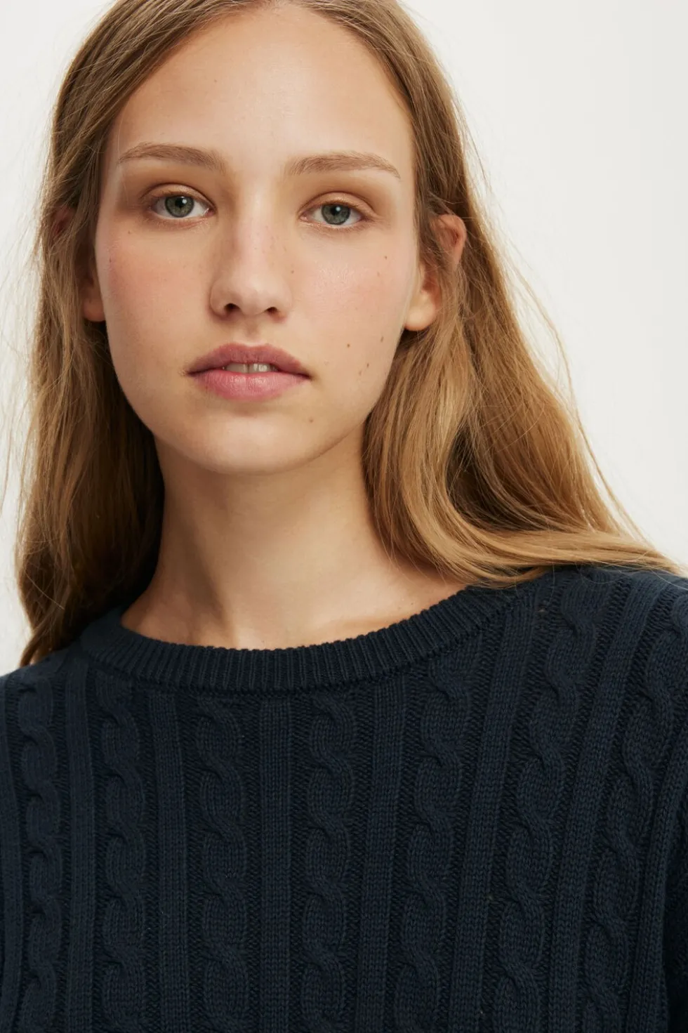 Cotton Crew Neck Sweater