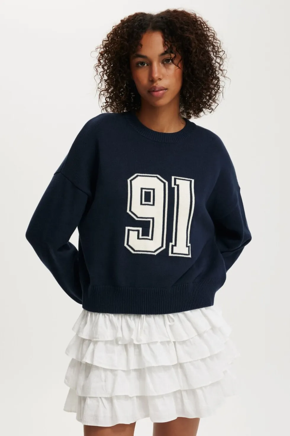 Cotton Crew Neck Sweater