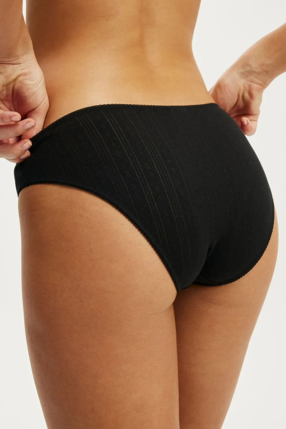Cotton Pointelle Bikini Brief