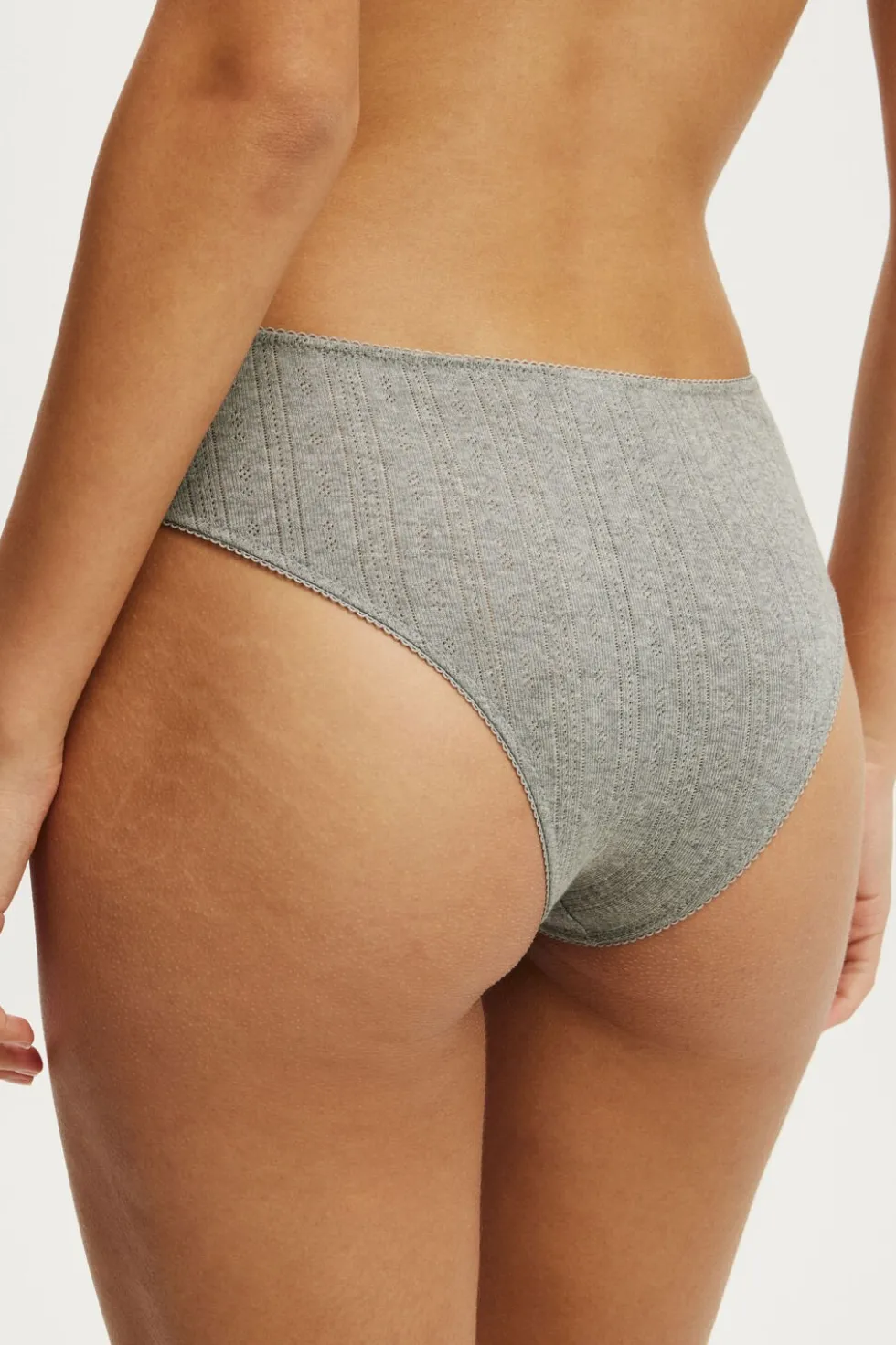 Cotton Pointelle Cheeky Brief