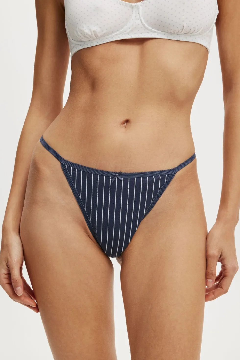 Cotton Pointelle G String Brief