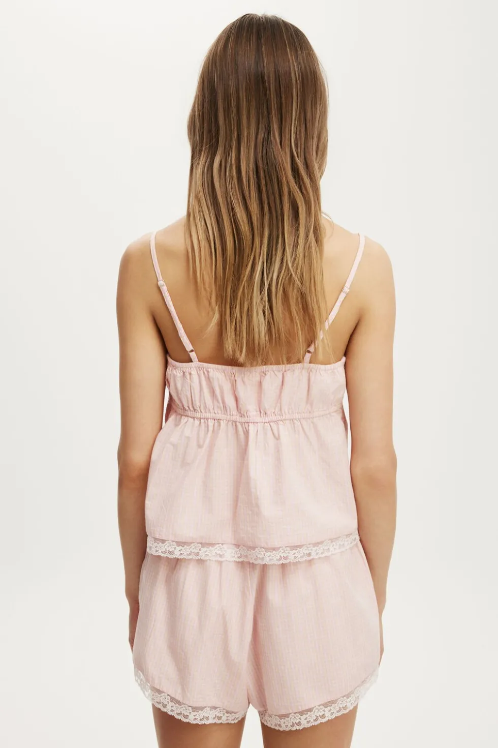 Cotton Soft Lace Trim Short