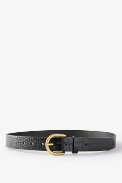 Croc Embossed Belt