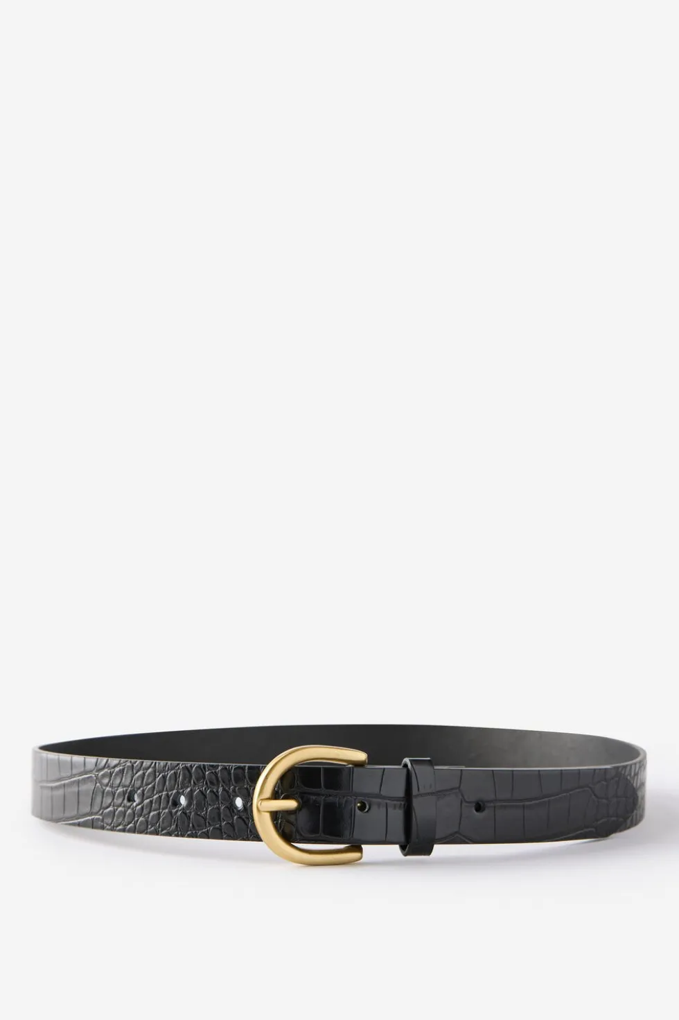 Croc Embossed Belt
