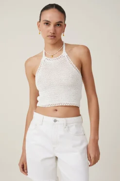 Crochet Scallop Halter Knit