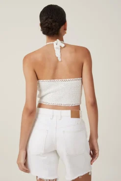 Crochet Scallop Halter Knit