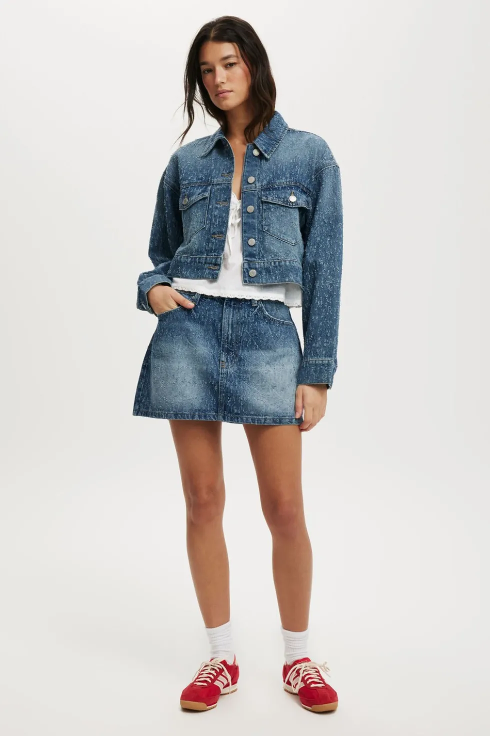 Cropped Denim Jacket