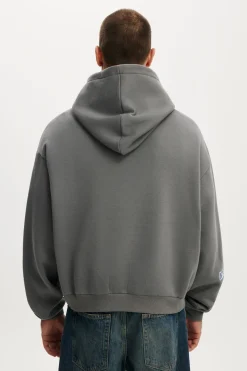 Cropped Fit Graphic Hoodie