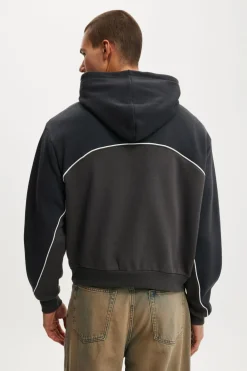 Cropped Fit Graphic Hoodie