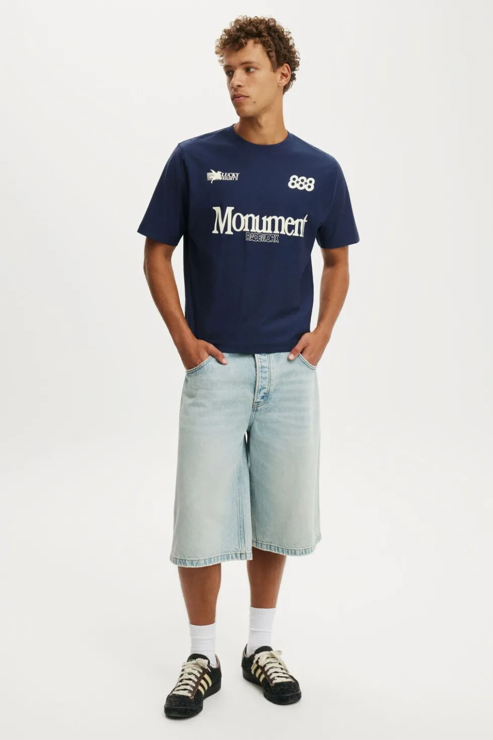 Cropped Fit Graphic T-Shirt
