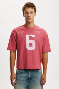 Cropped Fit Graphic T-Shirt