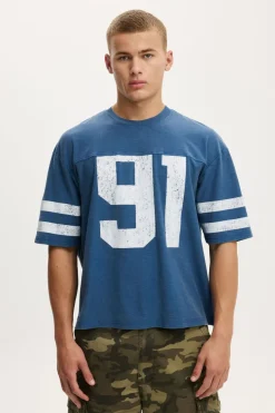 Cropped Fit Graphic T-Shirt