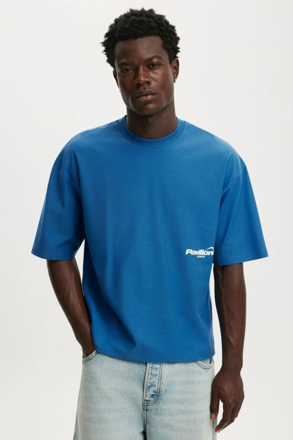 Cropped Fit Graphic T-Shirt