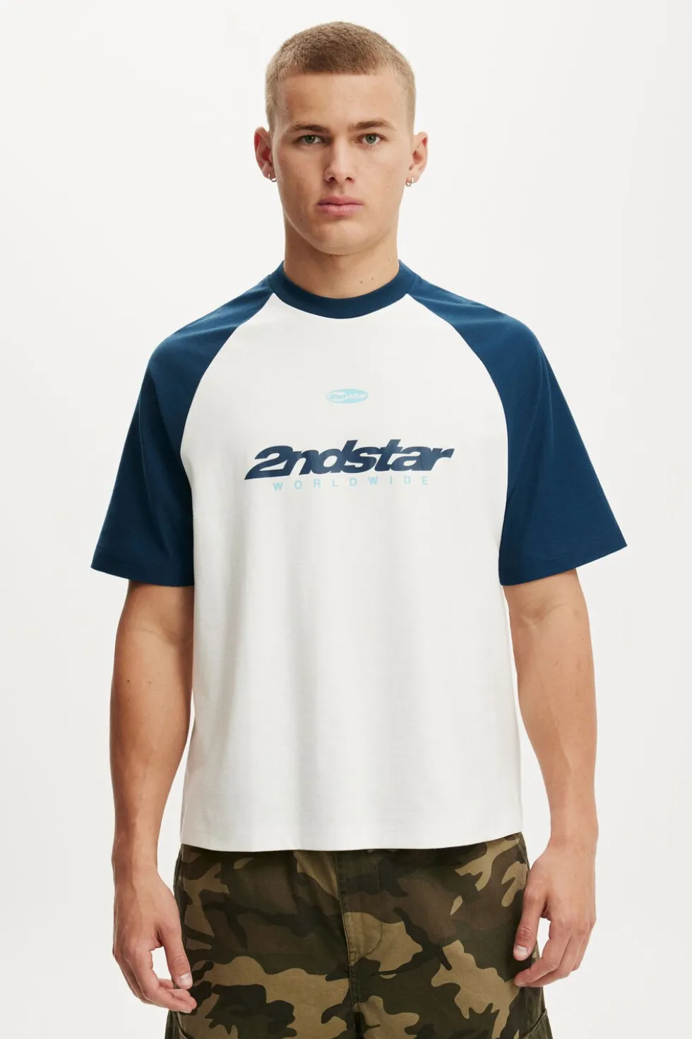Cropped Fit Graphic T-Shirt