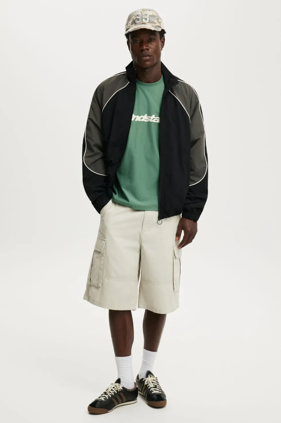 Cropped Fit Graphic T-Shirt