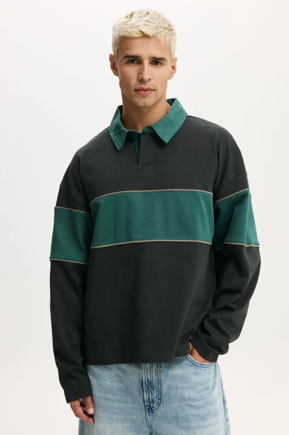 Cropped Fit Rugby Polo